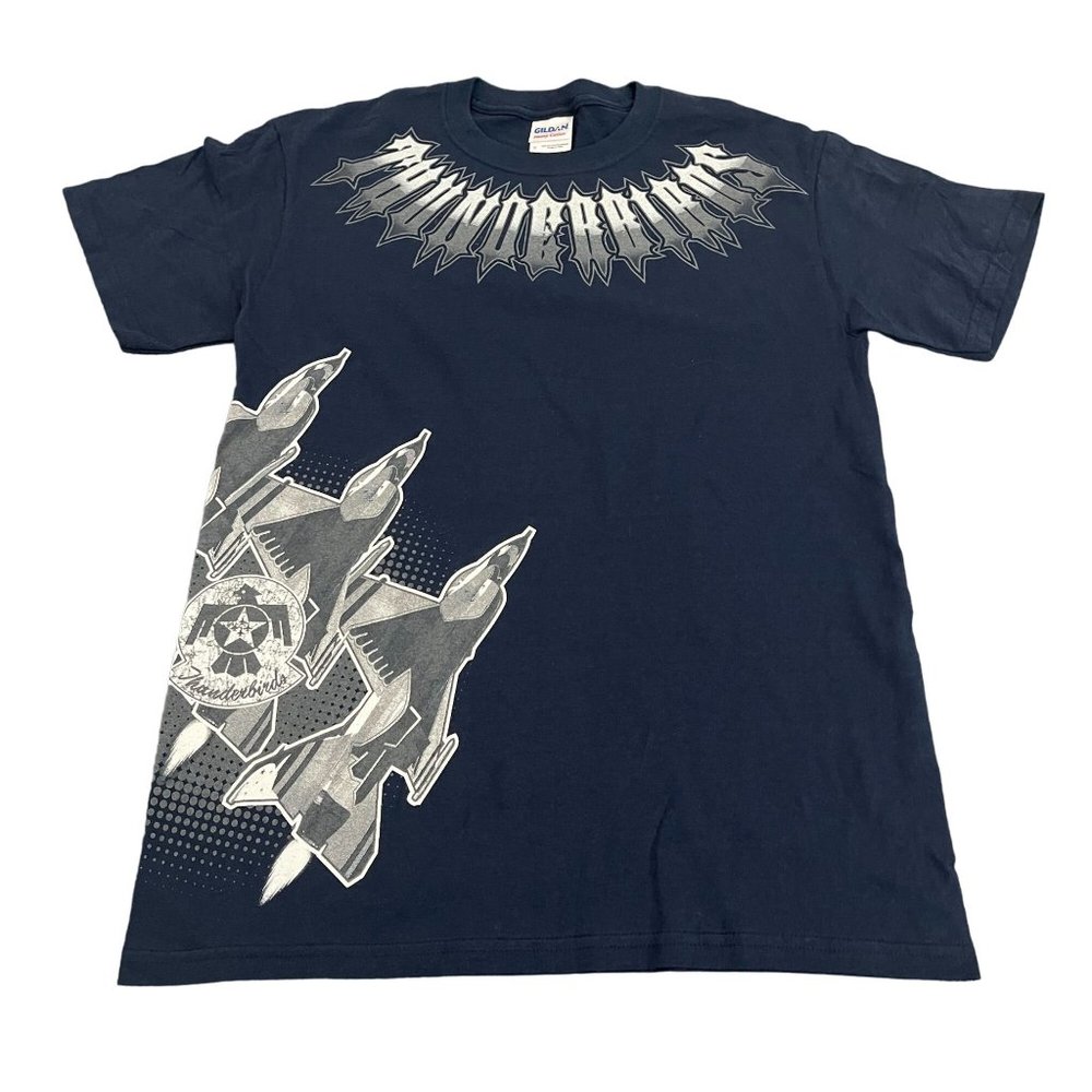 Gildan Blue Thunderbirds US Airforce Jet Print SS T-shirt Women's, Size S NWOT